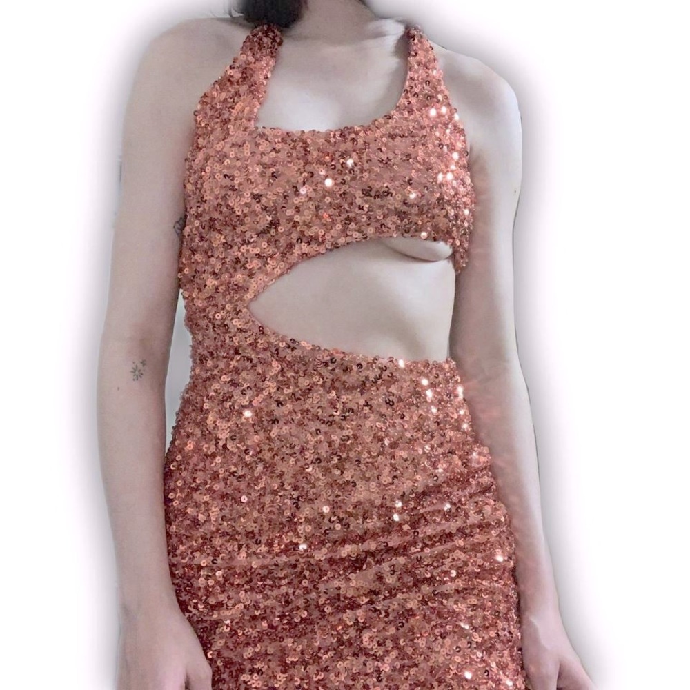 Fashion Nova Bodycon Cut-out Mini Dress, XS